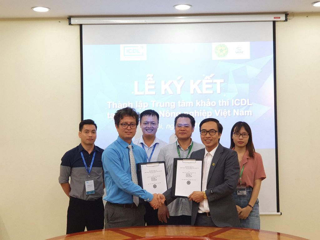 Vietnam National University of Agriculture Information Technology Center officially becomes an ICDL test centre