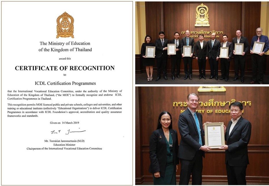 ICDL officially endorsed by Thai Ministry of Education